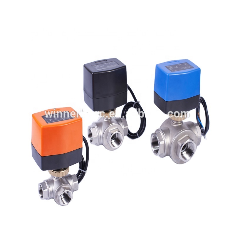 24V DC Motor Food Grade Electric Actuated SS304 Motorize Ball Valve